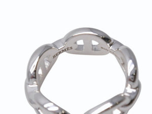 新品未使用 HERMES エルメス シェーヌダンクル アンシェネ PM リング サイズ53 13号 シルバー AG925 5.5g 中古 4b002469