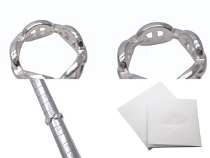 新品未使用 HERMES エルメス シェーヌダンクル アンシェネ PM リング サイズ53 13号 シルバー AG925 5.5g 中古 4b002469