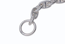 Load image into Gallery viewer, 新品未使用 HERMES エルメス シェーヌダンクルMM ブレスレット 23G102353 フランス製 16コマ シルバー925 55.8g 中古 4b002471