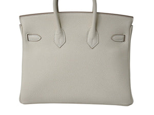 新品未使用 HERMES エルメス ハンドバッグ K刻印 バーキン25 クレ ゴールド金具トゴ 中古 4b002474