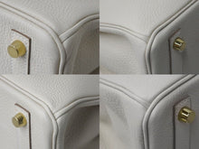 Load image into Gallery viewer, 新品未使用 HERMES エルメス ハンドバッグ K刻印 バーキン25 クレ ゴールド金具トゴ 中古 4b002474