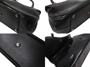 Christian Dior クリスチャンディオール サドル ハンドバッグ 00-MA-0033 カーフレザー ブラック ガリアーノ期 シルバー金具 美品 中古 4b002477