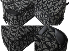 Load image into Gallery viewer, 新品同様 Christian Dior クリスチャンディオール ダブルサドル ハンドバッグ PZ 1012 トロッター柄 ブラック ガリアーノ期 中古 4b002478