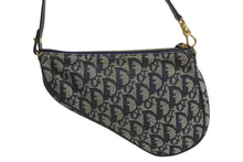 Load image into Gallery viewer, 極美品 Christian Dior クリスチャンディオール トロッター サドルバッグ ワンショルダーバッグ サドルポーチ ネイビー 中古 4b002479