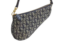 Load image into Gallery viewer, 極美品 Christian Dior クリスチャンディオール トロッター サドルバッグ ワンショルダーバッグ サドルポーチ ネイビー 中古 4b002479
