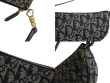 Load image into Gallery viewer, 極美品 Christian Dior クリスチャンディオール トロッター サドルバッグ ワンショルダーバッグ サドルポーチ ネイビー 中古 4b002479