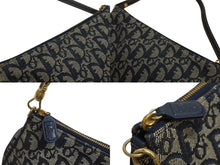 Load image into Gallery viewer, 極美品 Christian Dior クリスチャンディオール トロッター サドルバッグ ワンショルダーバッグ サドルポーチ ネイビー 中古 4b002479