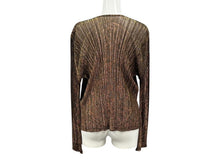 Load image into Gallery viewer, ISSEY MIYAKE イッセイミヤケ PLEATS PLEASE プリーツプリーズ カーディガン PP83-J0712 サイズ4 プリーツ ラメ 美品 中古 4b002483