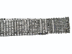 DOLCE&GABBANA ドルチェアンドガッバーナ ベラインストーン ベルト チョーカー セット 04A1AW8 シルバー クリア メタル 美品 中古 4b002490