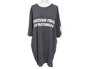 TERUZUSHI TOKYO WAGYU MAFIA 照寿司 和牛マフィア 2周年記念品 半袖Ｔシャツ コットン ブラック サイズXL 美品 中古 4b002502