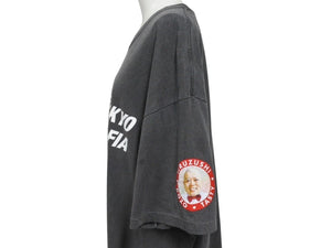 TERUZUSHI TOKYO WAGYU MAFIA 照寿司 和牛マフィア 2周年記念品 半袖Ｔシャツ コットン ブラック サイズXL 美品 中古 4b002502