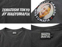Load image into Gallery viewer, TERUZUSHI TOKYO WAGYU MAFIA 照寿司 和牛マフィア 2周年記念品 半袖Ｔシャツ コットン ブラック サイズXL 美品 中古 4b002502
