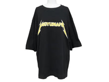 Load image into Gallery viewer, 極美品 WAGYU MAFIA 和牛マフィア メタリカサンプリングロゴＴシャツ コットン ブラック イエロー サイズL 中古 4b002504