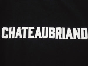 極美品 CHATEAUBRIAND シャトーブリアン WAGYU MAFIA 和牛マフィア ロゴプリント Ｔシャツ コットン ブラック サイズL 中古 4b002508