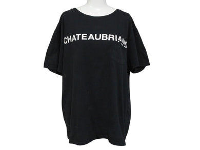 CHATEAUBRIAND WAGYU MAFIA シャトーブリアン 和牛マフィア ポケットＴシャツ コットン ブラック サイズL 美品 中古 4b002511