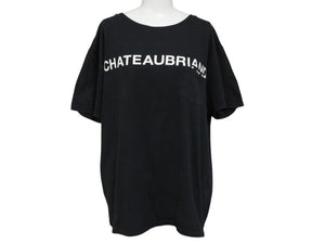 CHATEAUBRIAND WAGYU MAFIA シャトーブリアン 和牛マフィア ポケットＴシャツ コットン ブラック サイズL 美品 中古 4b002511