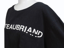 Load image into Gallery viewer, CHATEAUBRIAND WAGYU MAFIA シャトーブリアン 和牛マフィア ポケットＴシャツ コットン ブラック サイズL 美品 中古 4b002511
