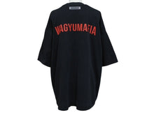 Load image into Gallery viewer, CHATEAUBRIAND シャトーブリアン WAGYU MAFIA 和牛マフィア プリントＴシャツ コットン ブラック サイズL 美品 中古 4b002512