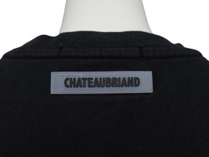 CHATEAUBRIAND シャトーブリアン WAGYU MAFIA 和牛マフィア プリントＴシャツ コットン ブラック サイズL 美品 中古 4b002512