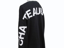 Load image into Gallery viewer, 極美品 CHATEAUBRIAND シャトーブリアン ロゴプリント ロングスリーブＴシャツ コットン ブラック サイズL 中古 4b002513