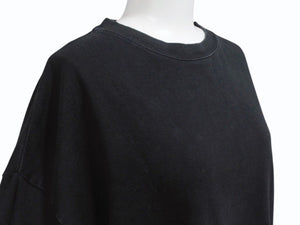 極美品 CHATEAUBRIAND シャトーブリアン ロゴプリント ロングスリーブＴシャツ コットン ブラック サイズL 中古 4b002513