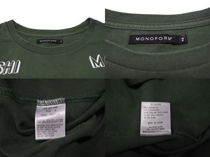 MASHI NO MASHI TOKYO マシのマシの東京 プリント半袖Ｔシャツ コットン グリーン サイズ2 美品 中古 4b002526