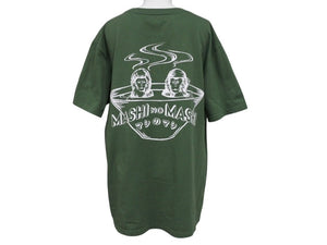 MASHI NO MASHI TOKYO マシのマシの東京 プリント半袖Ｔシャツ コットン グリーン サイズ2 美品 中古 4b002526