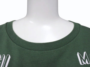 MASHI NO MASHI TOKYO マシのマシの東京 プリント半袖Ｔシャツ コットン グリーン サイズ2 美品 中古 4b002526