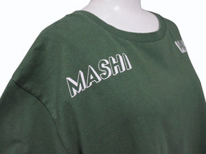 MASHI NO MASHI TOKYO マシのマシの東京 プリント半袖Ｔシャツ コットン グリーン サイズ2 美品 中古 4b002526