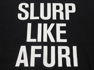 極美品 CHATEAUBRIAND シャトーブリアン AFURI × MASHI NO MASHI TOKYO 半袖Ｔシャツ ブラック コットン コラボ サイズL 中古 4b002525
