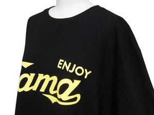 極美品 ENJOY Tama エンジョイ多摩 コカコーラサンプリング Ｔシャツ コットン ブラック サイズL 中古 4b002527