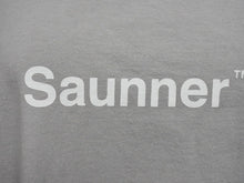 Load image into Gallery viewer, TTNE ティーティーエヌイー SaunnerTM Logo ロゴプリント サウナー 半袖Ｔシャツ グレー コットン サイズXL 美品 中古 4b002529