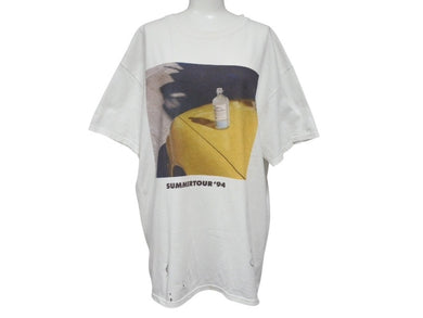 GASATANG ガサタン OSUZU GIN 尾鈴山蒸留所 プリント半袖Ｔシャツ コットン ホワイト サイズL 良品 中古 4b002531