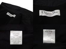 Load image into Gallery viewer, Christian Dior クリスチャンディオール トレンチコート 4A12088000 ガリアーノ期 ブラック ナイロン ウール 36 美品 中古 4b002533