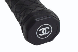 極美品 CHANEL シャネル スポーツライン テニスラケット ココマーク プラスチック シルバー ブラック スポーツ 中古 4b002542