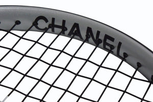 極美品 CHANEL シャネル スポーツライン テニスラケット ココマーク プラスチック シルバー ブラック スポーツ 中古 4b002542