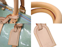 Load image into Gallery viewer, LOUIS VUITTON ルイヴィトン モノグラムヴェルニ マーサー ボストンバッグ M91001 グリーン 美品 中古 4b002545