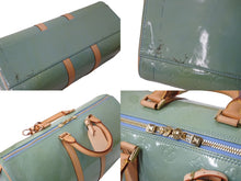 Load image into Gallery viewer, LOUIS VUITTON ルイヴィトン モノグラムヴェルニ マーサー ボストンバッグ M91001 グリーン 美品 中古 4b002545