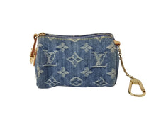 画像をギャラリービューアに読み込む, LOUIS VUITTON ルイヴィトン モノグラムデニム ミニ トゥルース スピーディPM M95082 ストラップ ブルー 中古 美品 4b002547