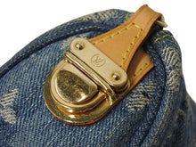 画像をギャラリービューアに読み込む, LOUIS VUITTON ルイヴィトン モノグラムデニム ミニ トゥルース スピーディPM M95082 ストラップ ブルー 中古 美品 4b002547
