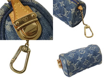 画像をギャラリービューアに読み込む, LOUIS VUITTON ルイヴィトン モノグラムデニム ミニ トゥルース スピーディPM M95082 ストラップ ブルー 中古 美品 4b002547
