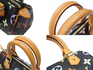 Excellent condition LOUIS VUITTON Mini Speedy handbag M92644 Monogram Multicolore black with gold hardware. Takashi Murakami. Pre-owned. 4b002549 