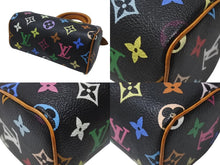 Load image into Gallery viewer, Excellent condition LOUIS VUITTON Mini Speedy handbag M92644 Monogram Multicolore black with gold hardware. Takashi Murakami. Pre-owned. 4b002549 