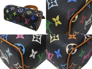 Excellent condition LOUIS VUITTON Mini Speedy handbag M92644 Monogram Multicolore black with gold hardware. Takashi Murakami. Pre-owned. 4b002549 