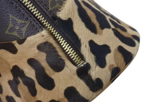 極美品 LOUIS VUITTON ルイヴィトン アルマ ハンドバッグ M99032 モノグラム レオパード アズディン アライア 100周年限定 中古 4b002550