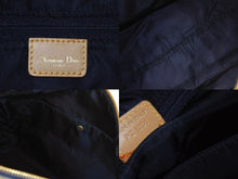 Load image into Gallery viewer, CHRISTIAN DIOR クリスチャンディオール デニム ハンドバッグ ボストン型 PZ 1201 キャンバス レザー ブルー ブラウン 美品 中古 4b002551