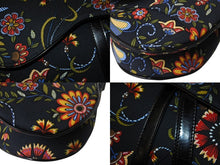 Load image into Gallery viewer, 極美品 CHRISTIAN DIOR クリスチャンディオール サドルバッグ RU0052 キャンバス レザー ブラック マルチカラー シルバー金具 中古 4b002552