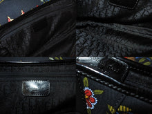 Load image into Gallery viewer, 極美品 CHRISTIAN DIOR クリスチャンディオール サドルバッグ RU0052 キャンバス レザー ブラック マルチカラー シルバー金具 中古 4b002552