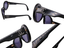 Load image into Gallery viewer, CHANEL シャネル サングラス アイウェア 05256 94305 イタリア製 プラスチック ラインストーン ブラック 美品 中古 4b002555