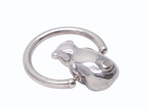 Tiffany&Co ティファニー ベビー ベア ラトル ブレスレット アクセサリー ガラガラ YO400 シルバー925 42.3g 美品 中古 4b002557